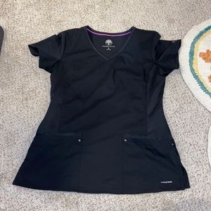 Black Juliet Healing Hands Scrub Top